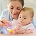 thumbnail image 4 of 5-Pack, First Stage Baby Infant Spoons, Soft Silicone Baby Spoons Training Spoon for Infant, 4 of 7