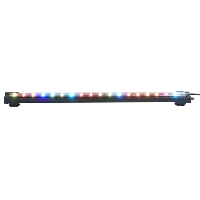 HLONK Aquarium Color Changing Bubble Lamp LED Diving Lamp Fish Tank Lamp -50 with US Plug Black