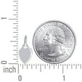 thumbnail image 2 of 925 Sterling Silver Womens Engravable Disc Love Heart Charm Pendant Necklace Pendant for Women, 2 of 2