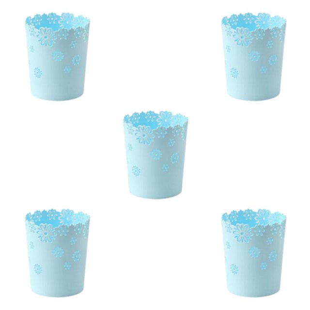 Baohd Seau de Rangement Écologique en PP et Durable, Grand Format Bleu 5Ensemble