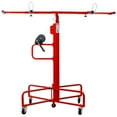 thumbnail image 4 of Drywall Lift Panel 16' Lift Drywall Panel Hoist Jack Lifter Jack Rolling Caster Wheel Sheetrock Drywall Lift Construction Tools,150-lb. Capacity, 4ft. x 16ft. Max. Sheet Size ,red,, 4 of 15