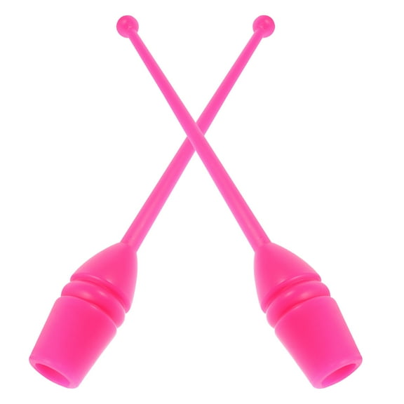 2pcs Plastic Dancing Sticks for Energetic Routines and Graceful Movements in Gym 0.98ft Blue