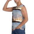 thumbnail image 3 of Bingfone Elephant Giraffe Pattern Men's Tank Tops Workout Sleeveless Tee Shirts Running Beach Tanks for Men-XX-Large, 3 of 7