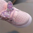 thumbnail image 6 of hengsof Toddler Glitter Shoes Girl's Flashing Sneakers with Cute Bowknot, 6 of 8