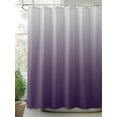 thumbnail image 2 of Purple Gray Shower Curtain, Gradient Waterproof Shower Curtain Set with 12 Hooks Lightweight Washable Fabric Shower Curtains for Bathroom 48x72 Inches, 2 of 6
