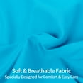 thumbnail image 2 of 2 Pack Standard Brushed Microfiber Pillow Shams with 2" Flange, Super Soft and Cozy, Wrinkle, Fade, Stain Resistant Sham, Blue, 20x26 inches, 2 of 8