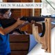 thumbnail image 3 of Wooden Display Rack for Gun Rifle Shotgun Wall Mount Holder, 3 of 5