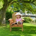 thumbnail image 3 of Casafield Children's Adirondack Chair, Wood Outdoor Kid's Chairs Partially Pre-Assembled - Natural, 3 of 8