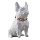 thumbnail image 3 of Escultura de Arte Estatua Diseño Simple Estatuil de Francés Decoración Animal Geométrica para Regalos para El Hogar Recuerdos Caja de grande Baoblaze estatuilla de bulldog francés, 3 of 8