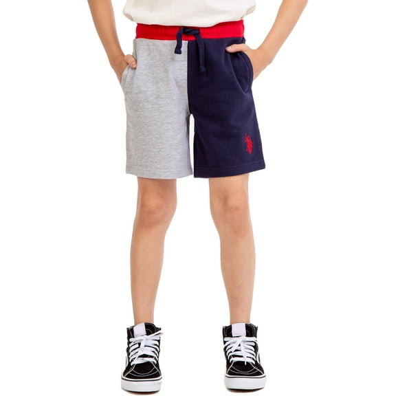 U.S. Polo Assn. Boys Colorblock Terry Short, Sizes 4-18