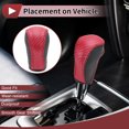 thumbnail image 3 of Cubierta de pomo de cambio de marcha antideslizante Unique Bargains para Mazda CX-5 2013-2014, negro y rojo, cuero sintético, 3 of 7