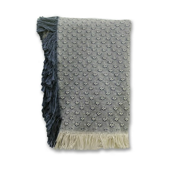 Creative Products Pin Point Blue 46 x 67 Woven Throw