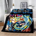 thumbnail image 1 of ¡Anime clásico YU GI OH! Manta estampada para pícnic, cálida, bonita manta para cama, suave y cómoda, manta de viaje para el hogar, 1 of 4