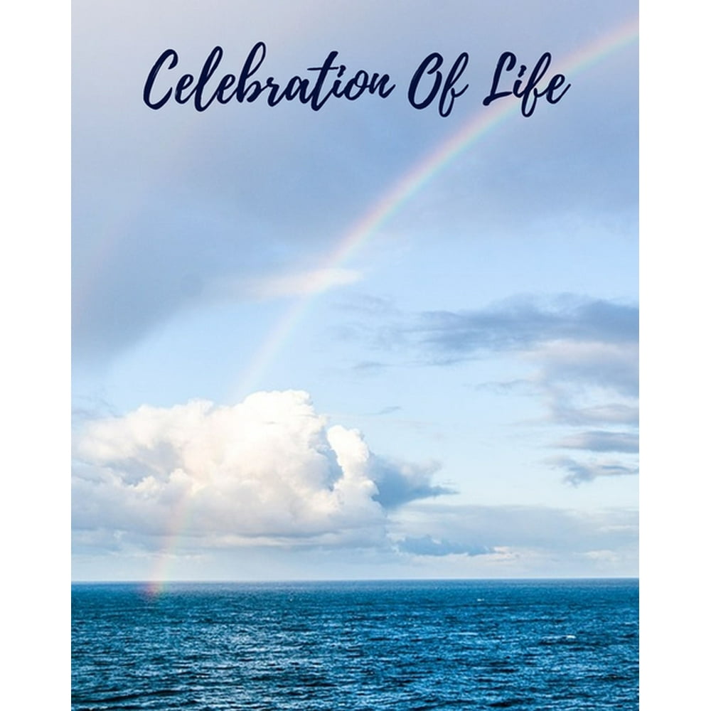 Celebration Of Life In Loving Memory Funeral Guest Book, Memorial