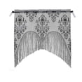 thumbnail image 1 of Halloween Indoor Decor Tool Lace Skull Pattern Curtain Hanging Decor Use Curtain(Black), 1 of 3