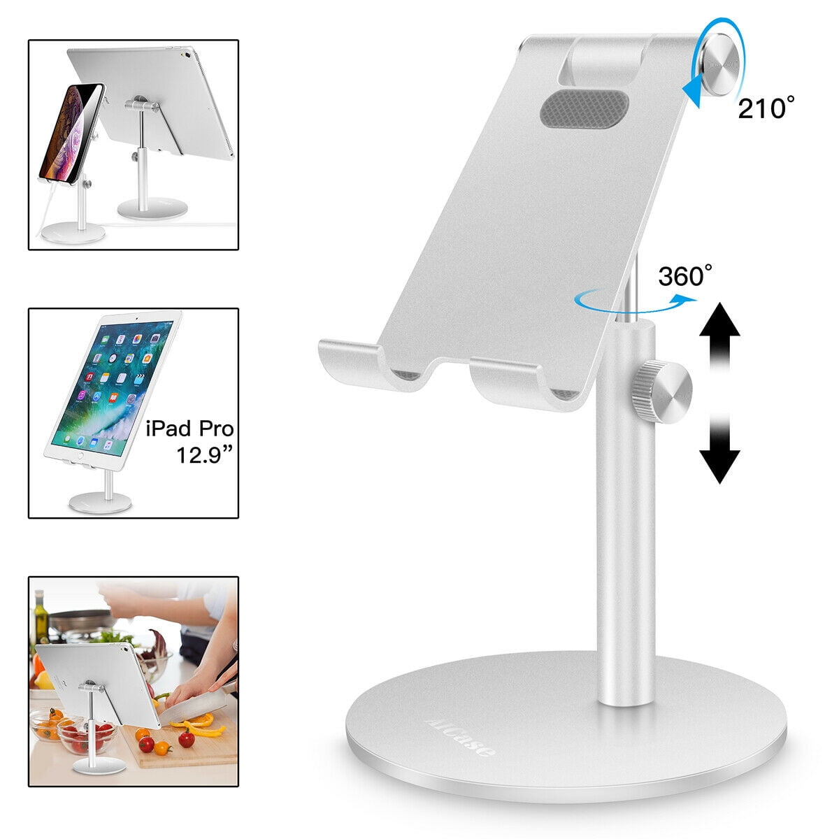 7Plus Samsung Galaxy S7/ S8 Google Nexus Lumia Tablet iPad NOPNOG Cell Phone Stand for Desk Lightweight Multi-Angle Adjustable Mount Holder for iPhone X,8,8Plus,7