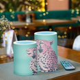 thumbnail image 3 of Yayeee Flameless Candles with Remote Flickering Battery Operated Multi Color Changing, Big Pink Cheetah, 3 of 7