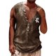 thumbnail image 1 of Men Button Tank Top Workout Casual Muscle Tee T-Shirt Sleeveless Gym Sports Vest, 1 of 8