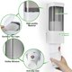 thumbnail image 3 of Dispensador de vasos Haqaf montado en la pared de 90 ml a 150 ml con orificio para vasos de baño, 3 of 7