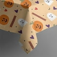 thumbnail image 5 of Pumpkin Skull Bat Spider Square Table Cloth Wrinkle Resistant Washable Happy Halloween Tablecolths Tablecloth for Dining Kitchen Restaurant Birthday (52x52 Inch), 5 of 6