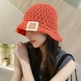 thumbnail image 5 of CoCopeaunts Knitted Floral Bucket Hats For Women Spring Summer Travel Sunshade Hat Female Crochet Fishermen Cap Outdoor Basin Cap Gorros, 5 of 6