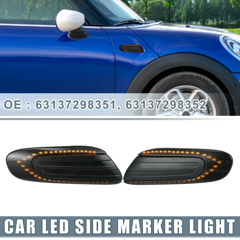 LED Side Marker Light 63137298351 for Mini Cooper S Black