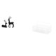 thumbnail image 1 of Elegante Juego De Figura De Ciervo Negro Y Cesta De Metal Para Colgar En La Pared, Ideal Para Sala De Estar, Estudio, Balcón, Cocina, Baño, Organizador De Decoración De Encimeras., 1 of 8
