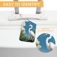 2Pack Luggage Tags, Durable PU Leather Baggage Tags with Privacy Flap