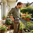 thumbnail image 4 of Lumxatz Nnndbs Multi Pocket Tool Apron Belt, Heavy Duty Electrician Work Pouch with Adjustable Waist, Utility Storage Organizer for Carpenter Gardener Construction,A, 4 of 8