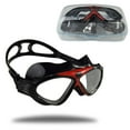 Adult Swim Goggles Black/Red Adjustable, Maximum Visibility, Anti