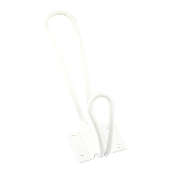 Toolix Hooks Single Hook Wire Hook Clothes Hook White