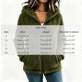 thumbnail image 4 of Tqcoqu Women's Sherpa Hooded Jacket, Full Zip Long Sleeve Fall Fleece Coat, Solid Color Winter Fuzzy Teddy Coats,Women's,Size S-XXL, 4 of 7