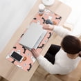 thumbnail image 3 of Long Mouse Pads for Desk,Pink Halloween Ghosts Bats and Pumpkins Desk Mats on Top Of Desks, Desk Mouse Pad Extra Large with 3mm Non-Slip Base and Stitched Edge for Gaming,Office,Work,Home 31.5x11.8in, 3 of 5