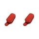 thumbnail image 3 of Scienceny Soporte para gafas de sol, soporte para gafas, suministros para coche, colgador de gafas multifuncional multicolor de cuero PU, Clip Rojo 2piezas, 3 of 6
