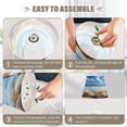 thumbnail image 5 of BZSMCE Table Lamp Creative Seashells on Sandy Beach Simple Pattern Night Light, 5 of 8