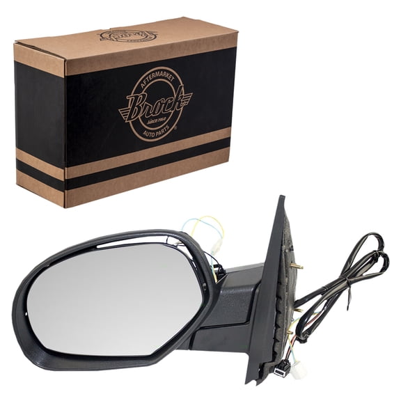 Brock Power Mirror for 2007-2013 Silverado 1500 OEM Replacement Heated Power Fold Left