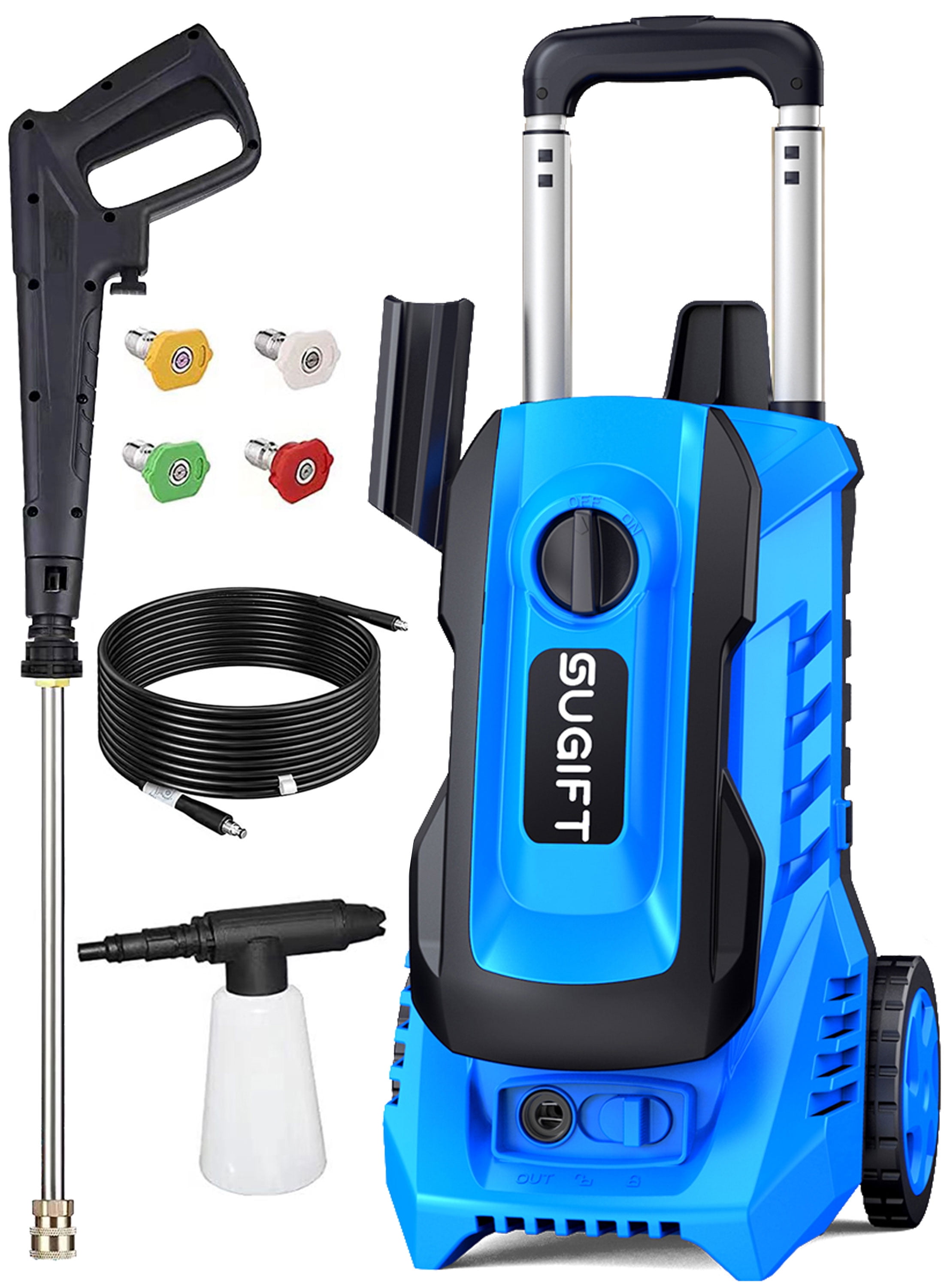 Vebreda 3300 PSI Electric Pressure Washer for Cars Homes Driveways Patios