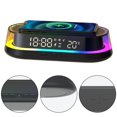 thumbnail image 2 of Alarm Clock for Bedrooms,15W with USB wireless Charging Port Nightlight, 2 of 10