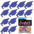 thumbnail image 3 of Confetti Grad Cap Blue Royal - Pouch (1/2 oz) - CCP8402, 3 of 8