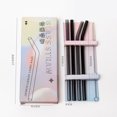 thumbnail image 4 of Straight Bend Glass Straws Set Lightweight Smooth Edge Straws for Tea Coffee Shop Dorm Homes, 4 of 4