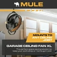 thumbnail image 5 of Mule 18" Fan XL, Dual Height Ceiling Mounting Options, Standard 3-Prong Plug, 5 of 11