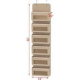 thumbnail image 2 of Simple Houseware Baby Over The Door Hanging Organizer Storage, 6 Clear Window Pocket, Beige, 2 of 2