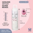 thumbnail image 3 of Miyuki Delica Seed Beads – Size 11/0 (1.6 mm), DB0670, Crystal AB Silk Satin, 7.2 g, Approx. 1440 Beads, 3 of 7