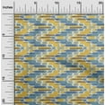 thumbnail image 1 of oneOone Cotton Poplin Fabric Chevron Kasuri Print Fabric BTY 56 Inch Wide, 1 of 4