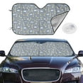 thumbnail image 2 of Fotbe Sleep Rabbit Car Windshield Sunshade | Sun Visor Protector Front Window Shade, Keeps Out UV Rays, Keeps Your Vehicle Cool-Small, 2 of 7