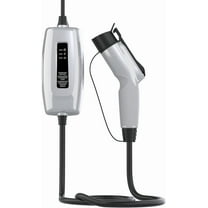 Schumacher Electric Level 1 Portable EV Charger with J1772 Connector, SEV1670, NEMA 5-15P Plug, 20-Foot charging cable, 12 Amps, 120 Volts, Gray, 1 Unit