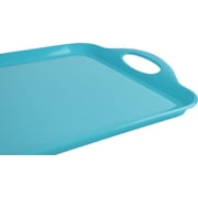 Calypso Basics Rectangular and Tidbit Serving Tray Set, Turquoise