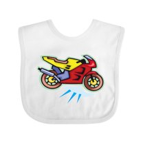 Inktastic Crotch Rocket Motorcycle Boys or Girls Baby Bib