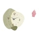 thumbnail image 5 of Reloj de pared,Reloj de pared silencioso Reloj de pared nórdico Decoración del hogar,Tarro de cerámica para jengibre,Jarrón de cerámica con jengibre y arreglo floral,Jarrón decorativo de, 5 of 8