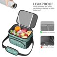 thumbnail image 4 of Chihuahua and Floral Blue Pattern Insulated Lunch Box for Women Men, Medium Leakproof Cooler Bag with Adjustable Strap, 10"x6.7"x8", 4 of 6